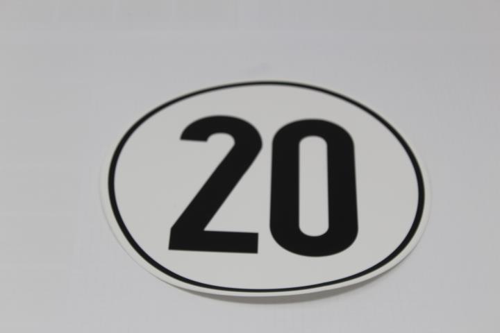 Geschwindigkeitsschild 20 kmh