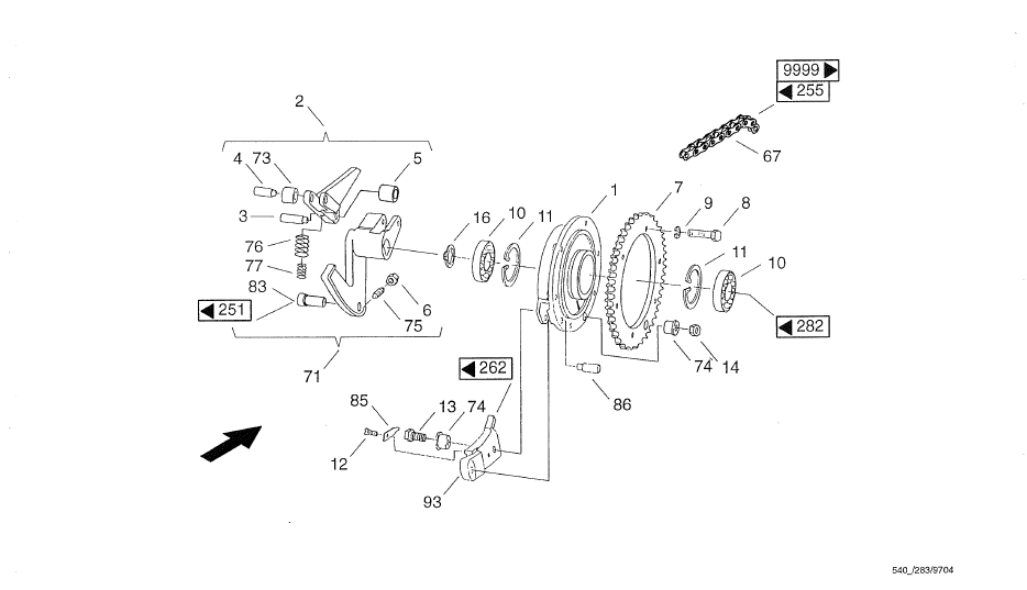 540_1997_0283_Knuepferantrieb_Schaltkurbel