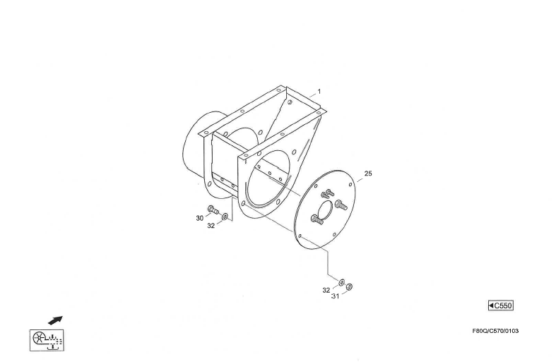 CF70_2001_C570_Auswurfkopf