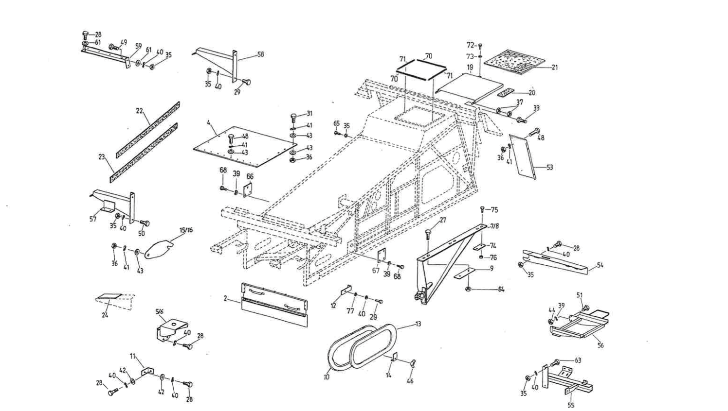 CASE_525_1998_093_Anbauteile_Gestell