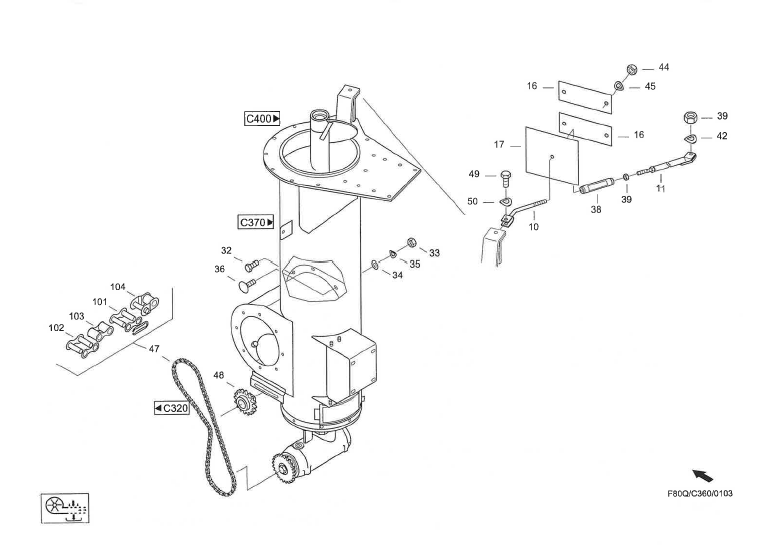 CF70_2001_C360_Steigschnecke_Anbauteile