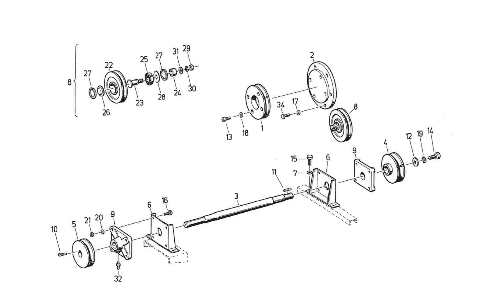 CASE_521_1998_219_Abscheidetrommelantrieb