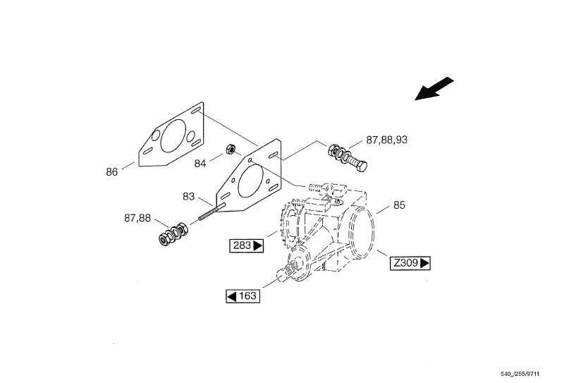 540_1997_0255_Befestigung_Bindegetriebe