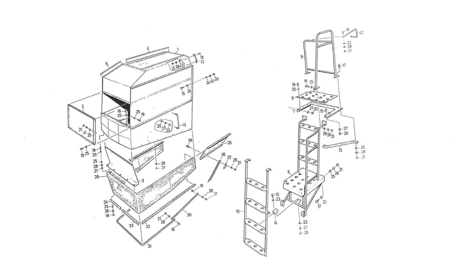 CASE_525_1998_094_Auslaufhaube_hinterer_Aufstieg